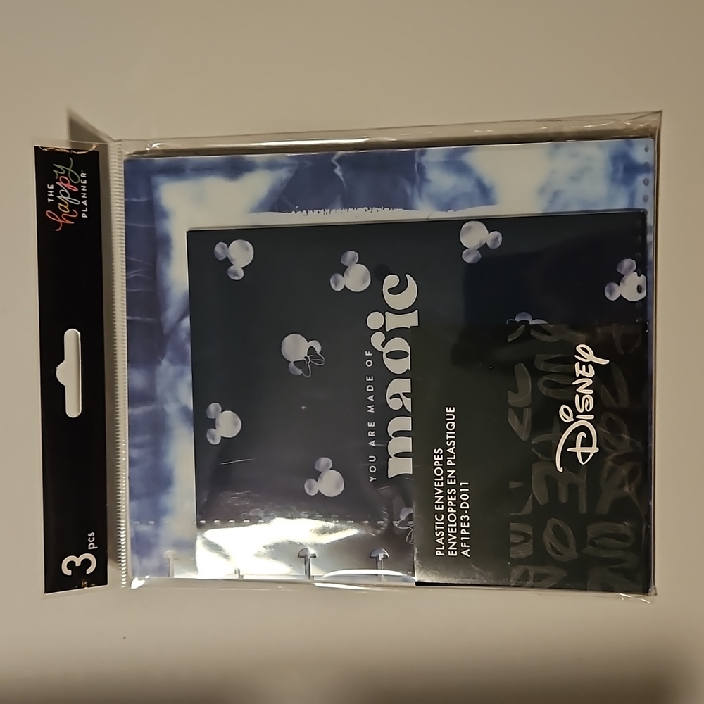 3 PC disney plastic envelopes